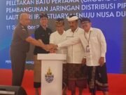 Tirta Mangutama Groundbreaking Pipa Bawah Laut Estuary–Nusa Dua, Bupati Badung Targetkan Rampung 3 Bulan