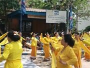 Partai Demokrat Bali Rayakan Purnama Kelima dengan Piodalan Pujawali dan Tari Rejang