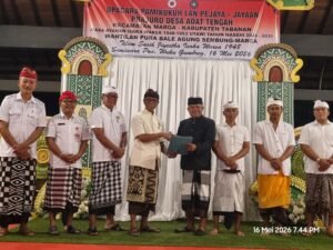 Calon Tunggal Sarat Dukungan, Bendesa Adat Tengah Marga Dajan Puri Resmi Dikukuhkan
