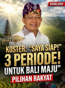 Jubir Gubernur Bali Tepis Hoaks Wayan Koster Tiga Periode, Fokus Tuntaskan Program Kerja