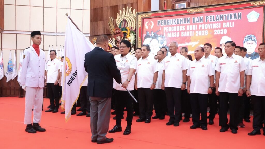 KONI Bali 2026-2030 Dilantik, Marciano Norman Dorong Bali Jadi Tuan Rumah Event Dunia