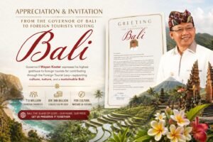 Koster Apresiasi Wisatawan Asing, Bali Kembali Jadi Destinasi Terbaik Dunia