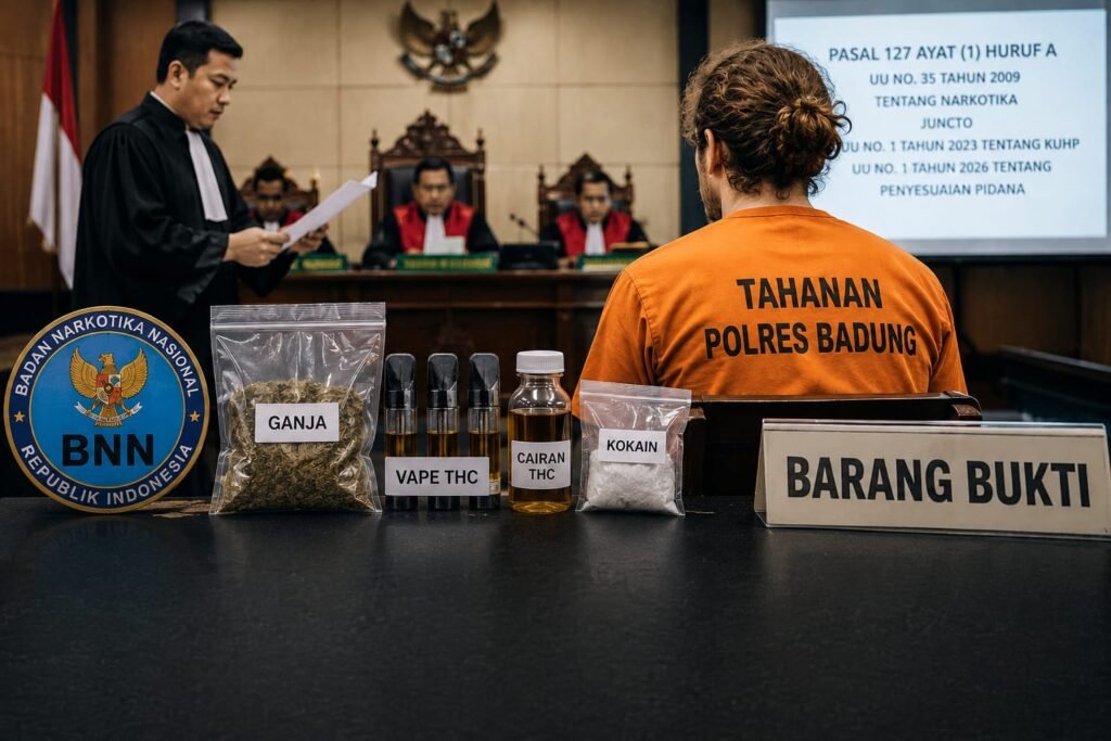 Jaksa Beberkan Temuan THC dan Kokain, Investor Prancis Dituntut Rehab