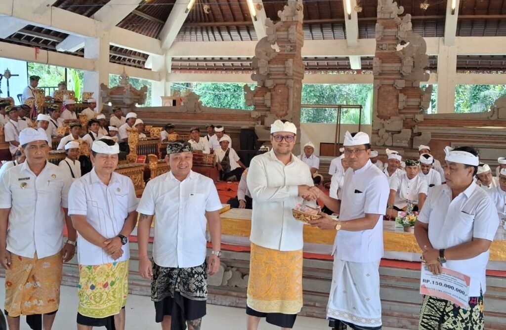 Lanang Umbara Hadiri Ngeratep Petapakan di Carangsari, Soroti Pentingnya Pelestarian Tradisi Bali