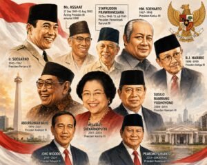 Perjalanan Nusantara: Dari Kerajaan, Sumpah Pemuda, hingga 8 Presiden RI 1945–2026