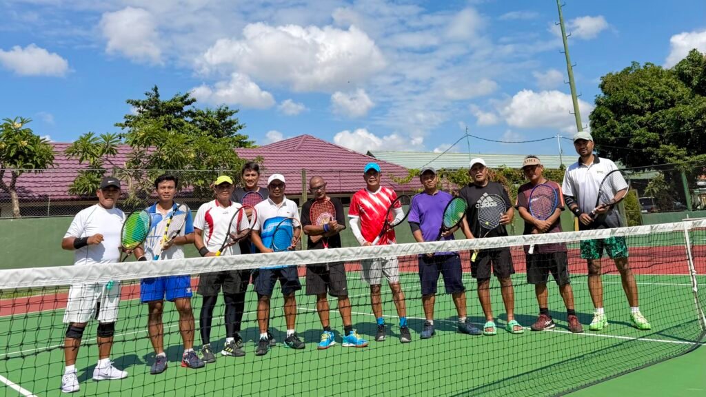 Farewell Match Letkol Cba Haris Munandar, Komandan Denjasaang IX/A Denpasar Tak Terkalahkan di Laga Persahabatan Tenis