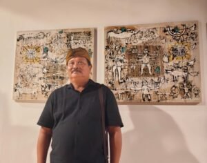 ​Pameran Tunggal “Kacatri” Made Wiradana di Santrian Art Gallery Sanur: Transformasi Magis dari Simbol Primitif ke Rerajahan Bali