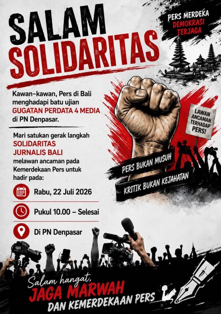 SJB Soroti Gugatan Rp25 Miliar terhadap Empat Media, Ingatkan Ancaman bagi Kebebasan Pers