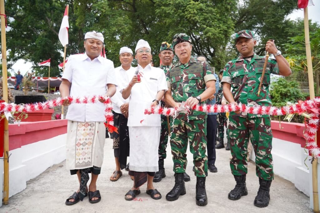 Pangdam IX/Udayana Resmikan Jembatan Perintis Garuda di Gianyar, Perkuat Konektivitas dan Dorong Ekonomi Masyarakat