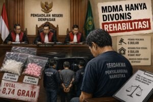 Terlibat Kasus Kokain dan MDMA 8,74 Gram, PN Denpasar Vonis Emir Jalani Rehabilitasi