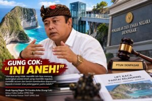 Lift Kaca Kelingking Menang di PTUN, Gung Cok: “Pemerintah Punya Aturan, Mengapa Bisa Kalah?”