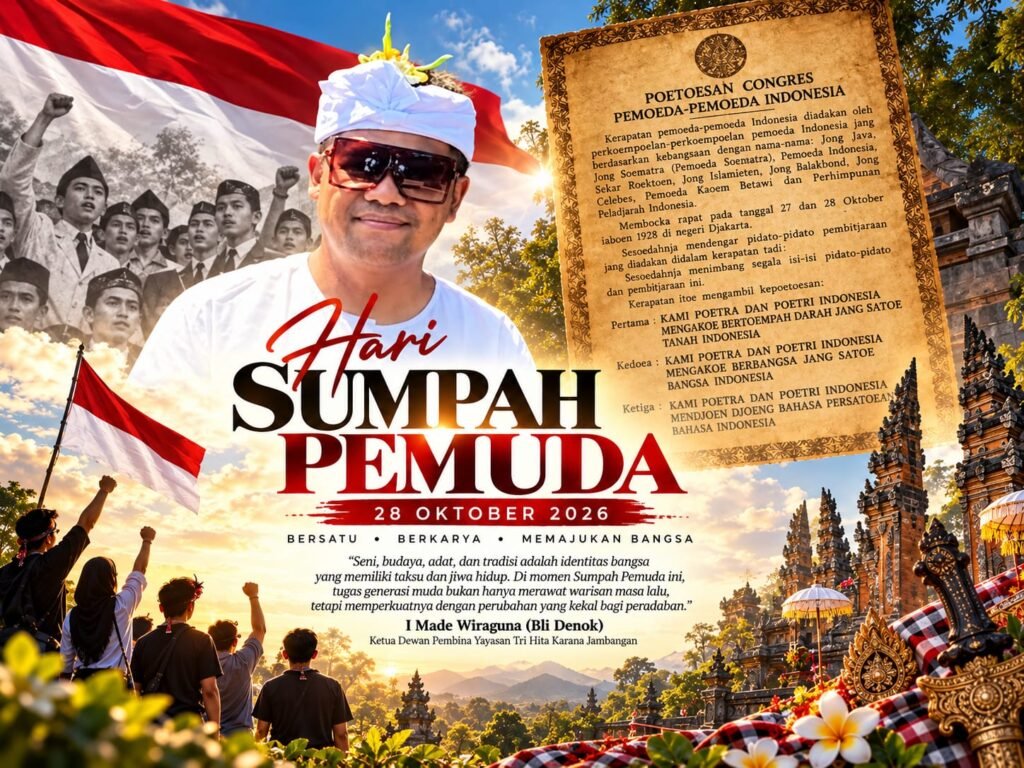 Sumpah Pemuda 2026, Pakarang Adat Kamanunggal dan YTHKJ Dorong Pelestarian Budaya Nusantara